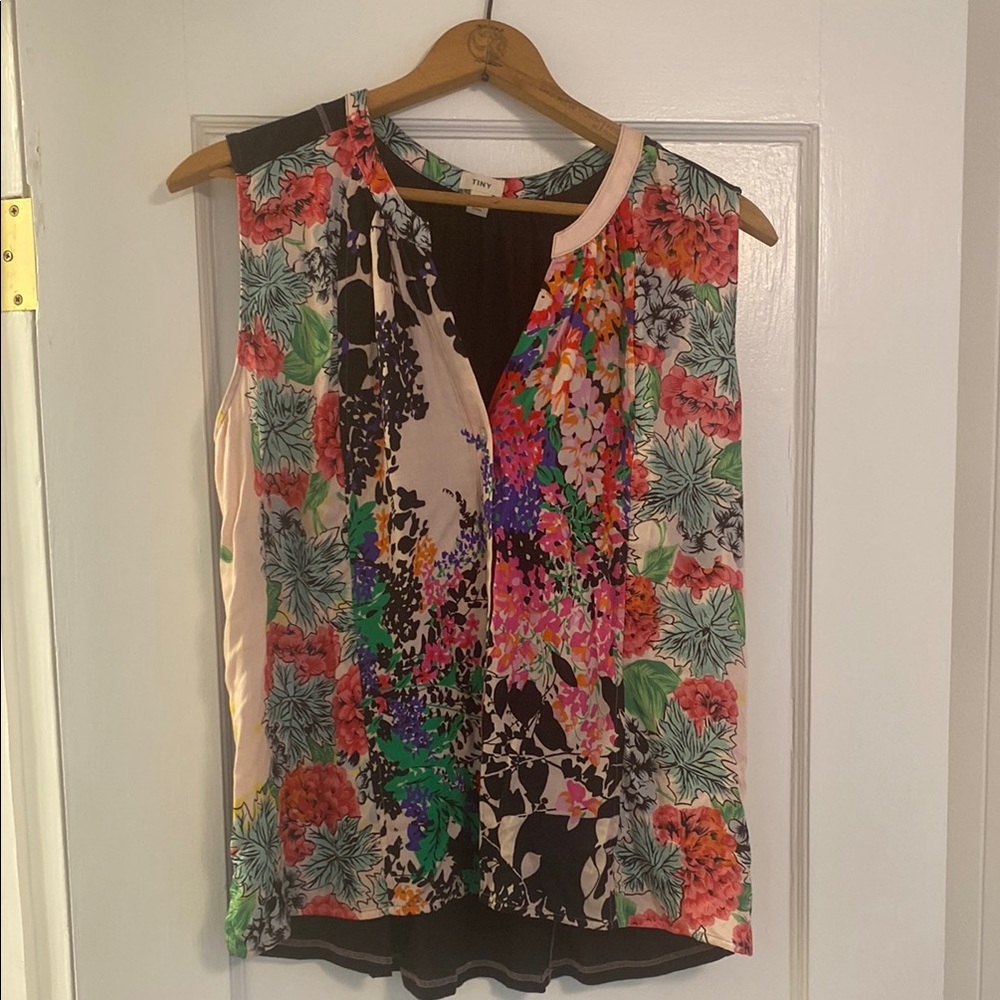 Anthropologie Multicolor Floral Blouse NWOT